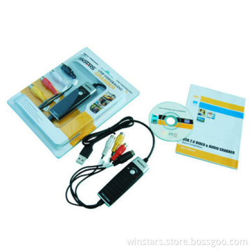 USB 2.0 Video Grabber with Audio, USB Audio Supports for Notebook without Line-in Port